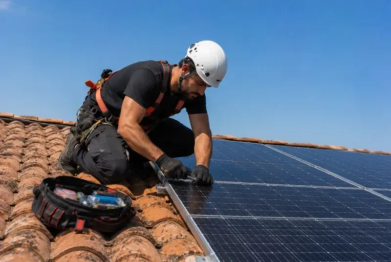 Maintenance et monitoring de panneaux solaires à la Brée-les-Bains